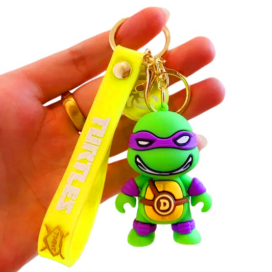 Teenage Mutant Ninja Turtles 3D Silicone Keychain Keyring Pendant - Donatello