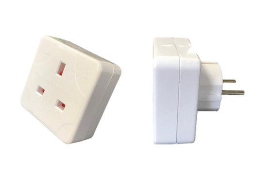 UK To EU Travel Adapter Plug 5.8 cm TVL1015