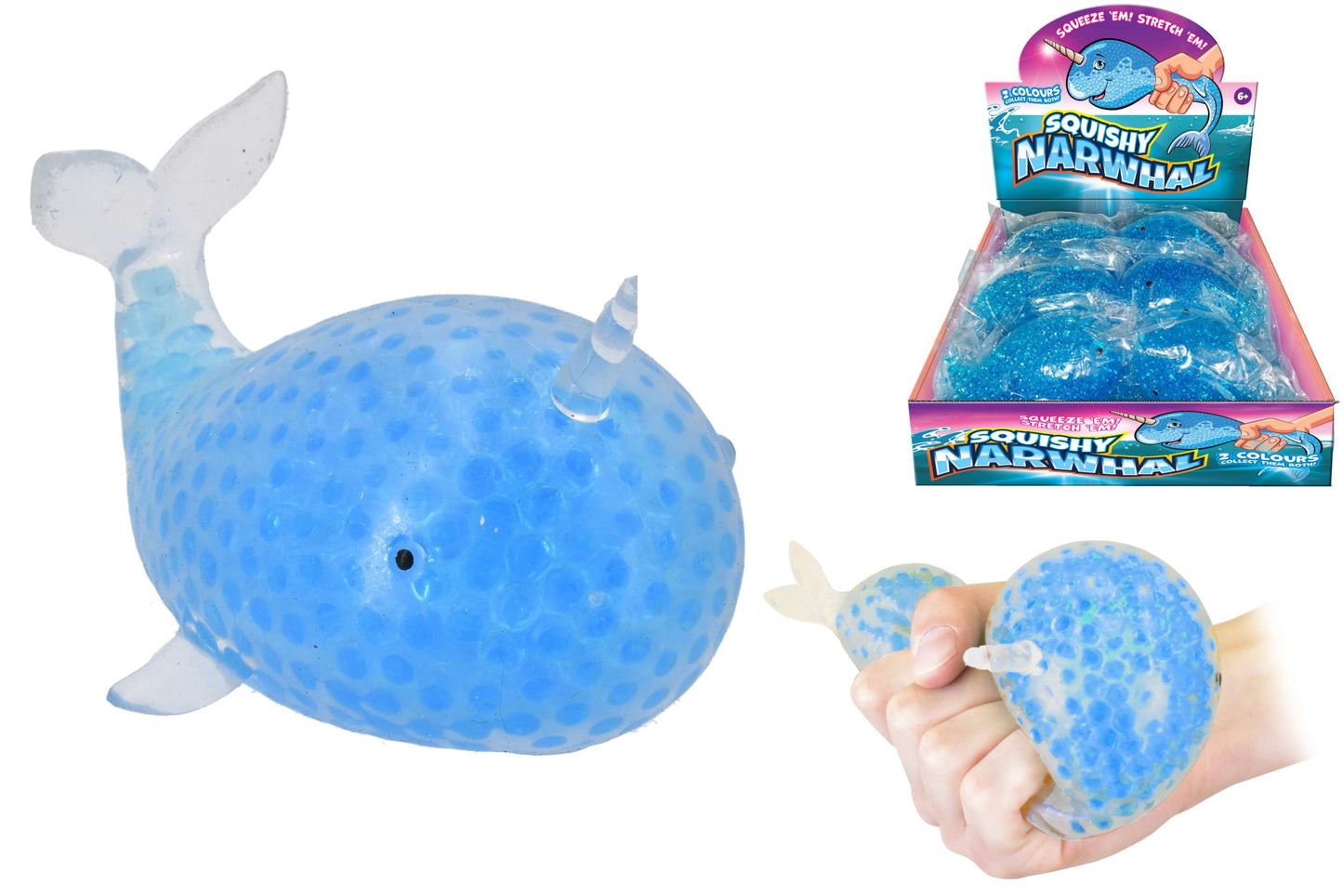 Jumbo Squishy Bead Narwhal