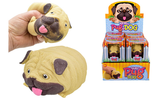 Jumbo Squeezy Pug Dog ( One Off Clearance )