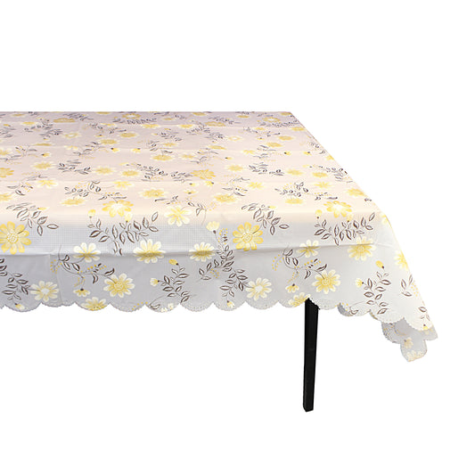 PVC Vinyl Dining Kitchen Table Cover Protector with Floral Pattern 152cm Assorted Designs and Colours 0315