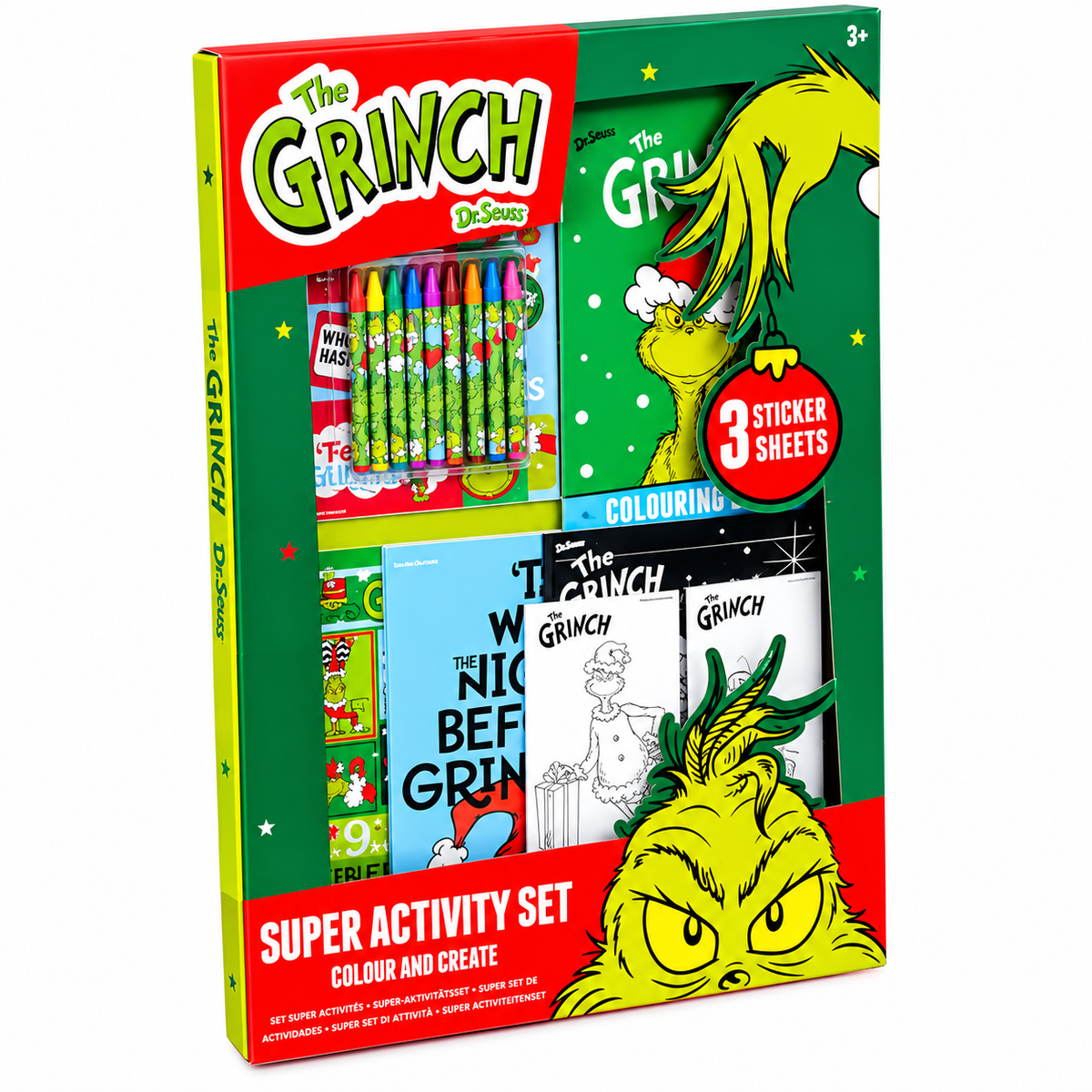 The Grinch Super Activity Set - Colouring, Stickers & Crayons Set