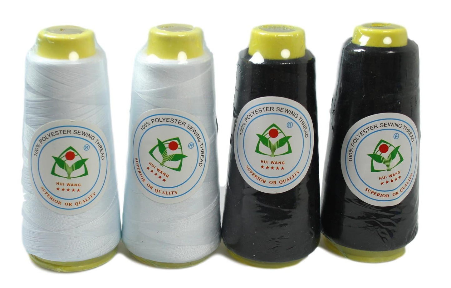 Polyester Sewing Thread Black / White 5243