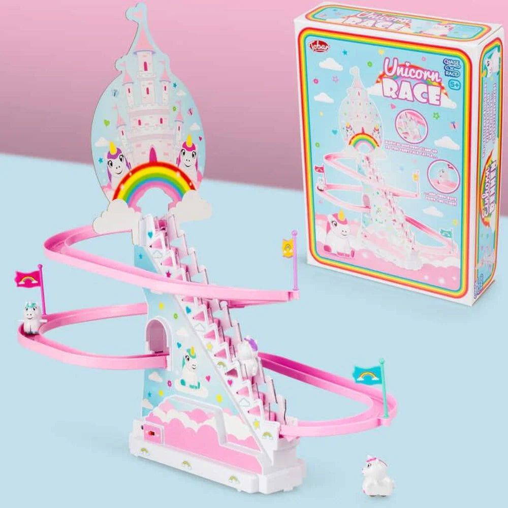 Unicorn Race Climb & Slide Game
