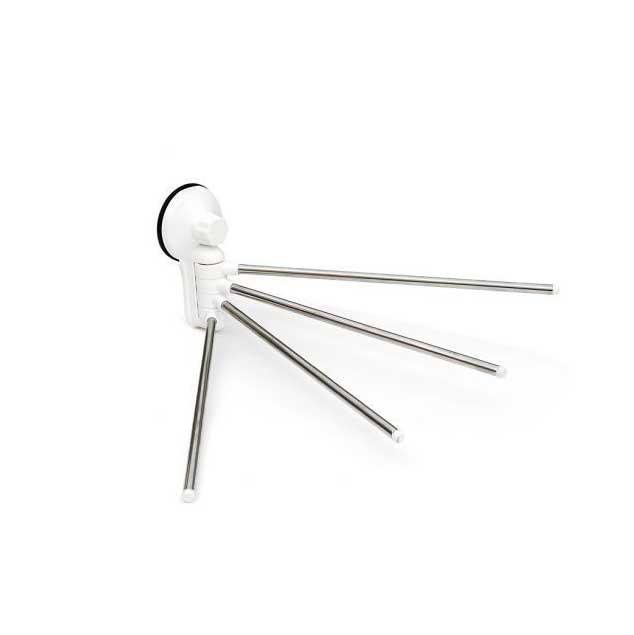 Adjustable Suction Cup Stainless Steel Bathroom Towel Bar 0838