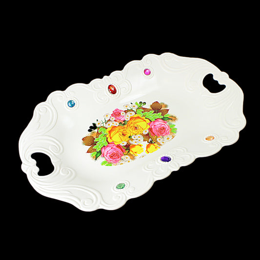 Jewelled Tray Design With Handles 3210