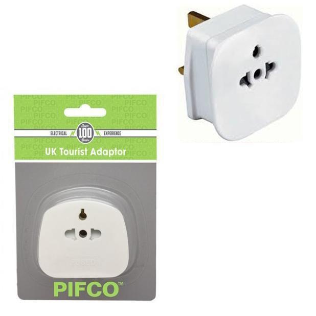 Pifco UK Tourist Travel Adaptor Plug PIF2039 A