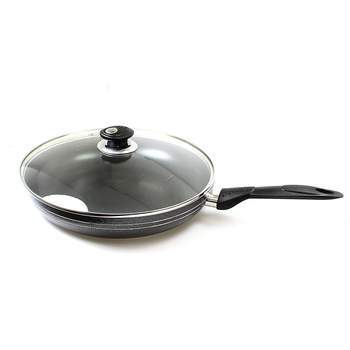 Una Nonstick Frying Pan With Lid 28cm Ind Base Kitchen 0241/2792