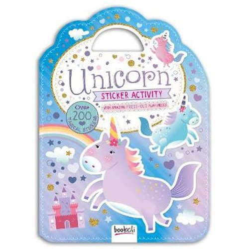 Unicorns Sticker And Press Outs  Carry Activity Book