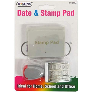 Date Stamp Pad With Ink Pad Ideal Stamping For Office, Home & School