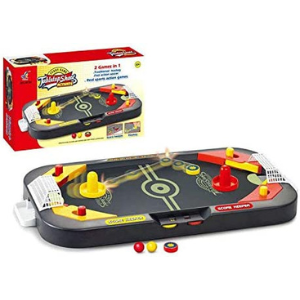 Traditional Hockey & Soccer Real Sports Game For Kids With 2 In 1 Tabletop Shoot Activate