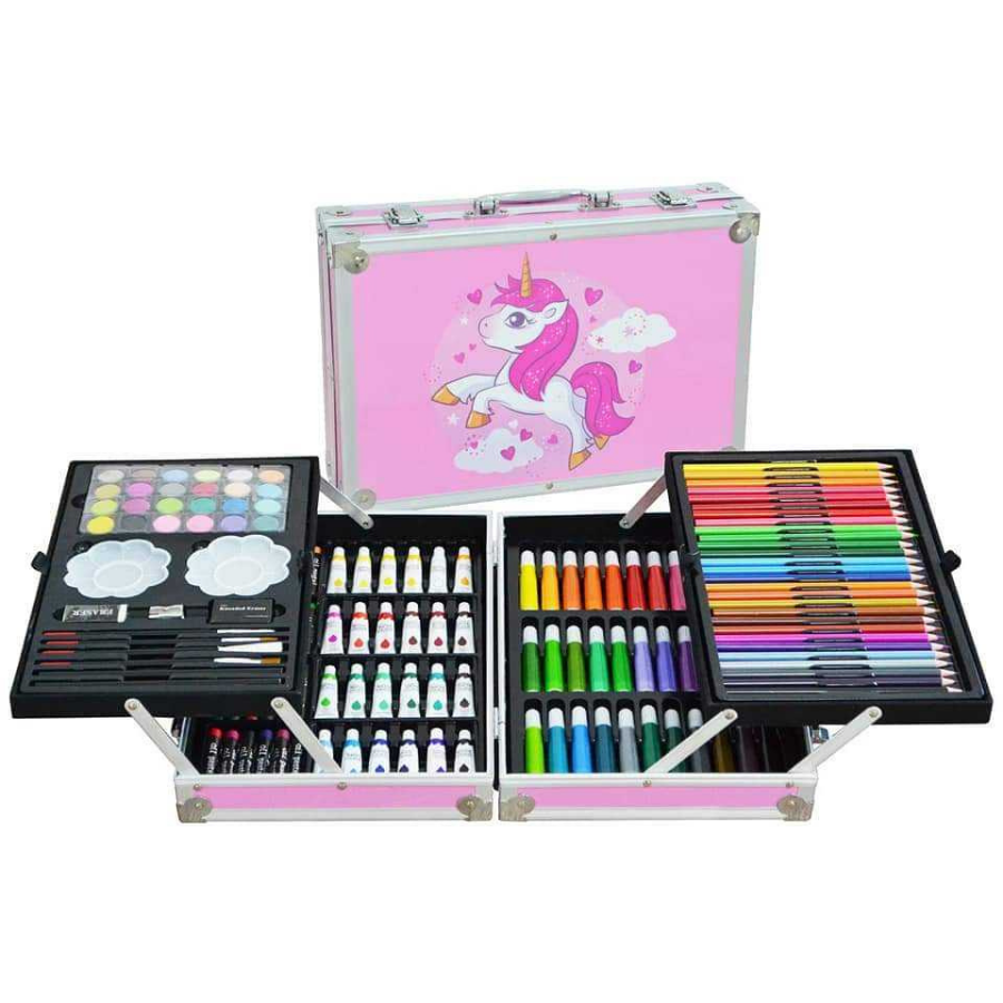 Unicorn Art Set 145pc With Aluminium Design Case