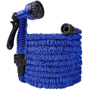 100 FT Extra Long Retractable Garden Hose Pipe Expandable With Heavy Duty Water Spray Gun