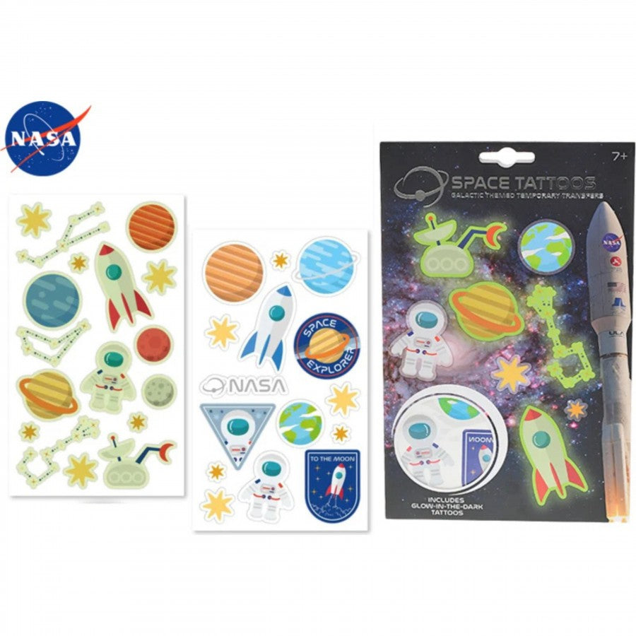 Nasa Space Tattoos - Temporary Transfer Fun Tattoos