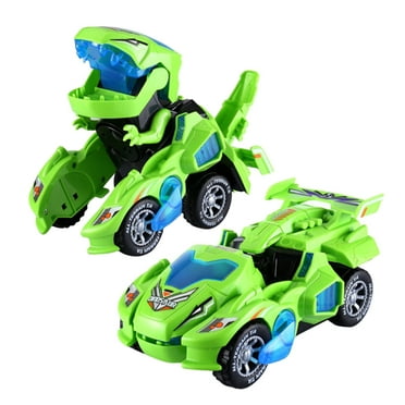 Dinosaur Transforming CarTransforming Dinosaur Deformation Robot with Lights &
