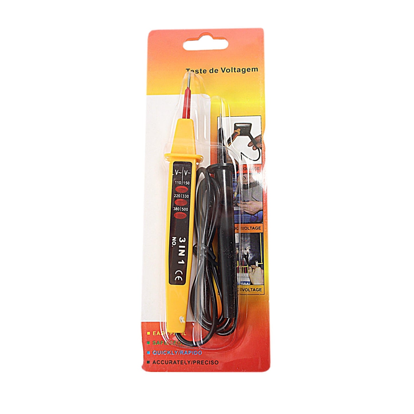 3 In 1 Electrical Voltage Circuit Tester Tests AC and DC Voltage 4948