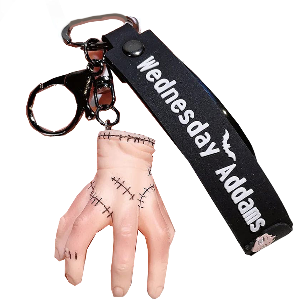 Wednesday Addams Spooky Hand 3D Keychain Keyring