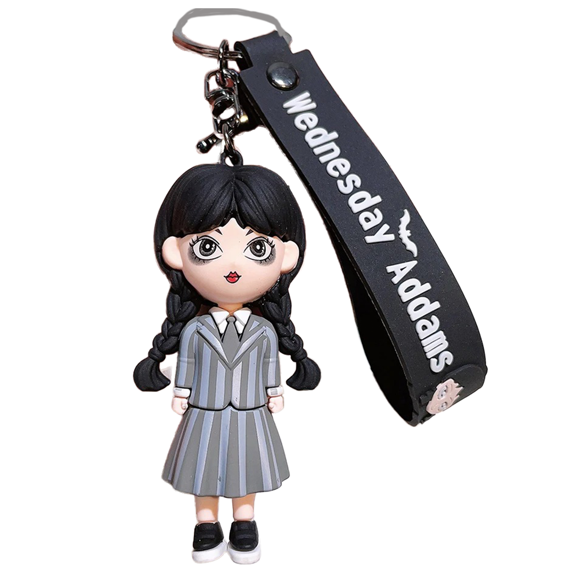 Wednesday Addams 3D Keychain Keyring - Design 3