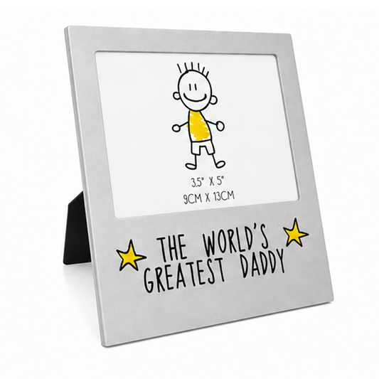 The World's Greatest Daddy Fathers Day Metal Photo Frame Gift