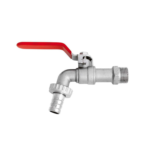 Garden Water Tap Lever Handle Hose Pipe Plug With Red Lever 1/2'' 3/4'' 0623