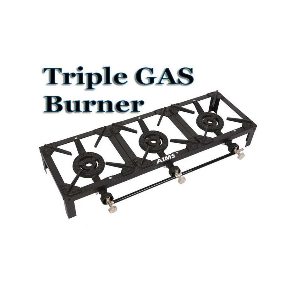 Triple Gas Burner Kitchen Outdoor Garden Camping 15Kw