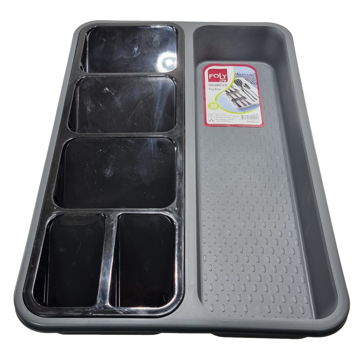 Foly Life Cutlery Drawer Organiser Holder Plastic Assorted Colours BNM0018