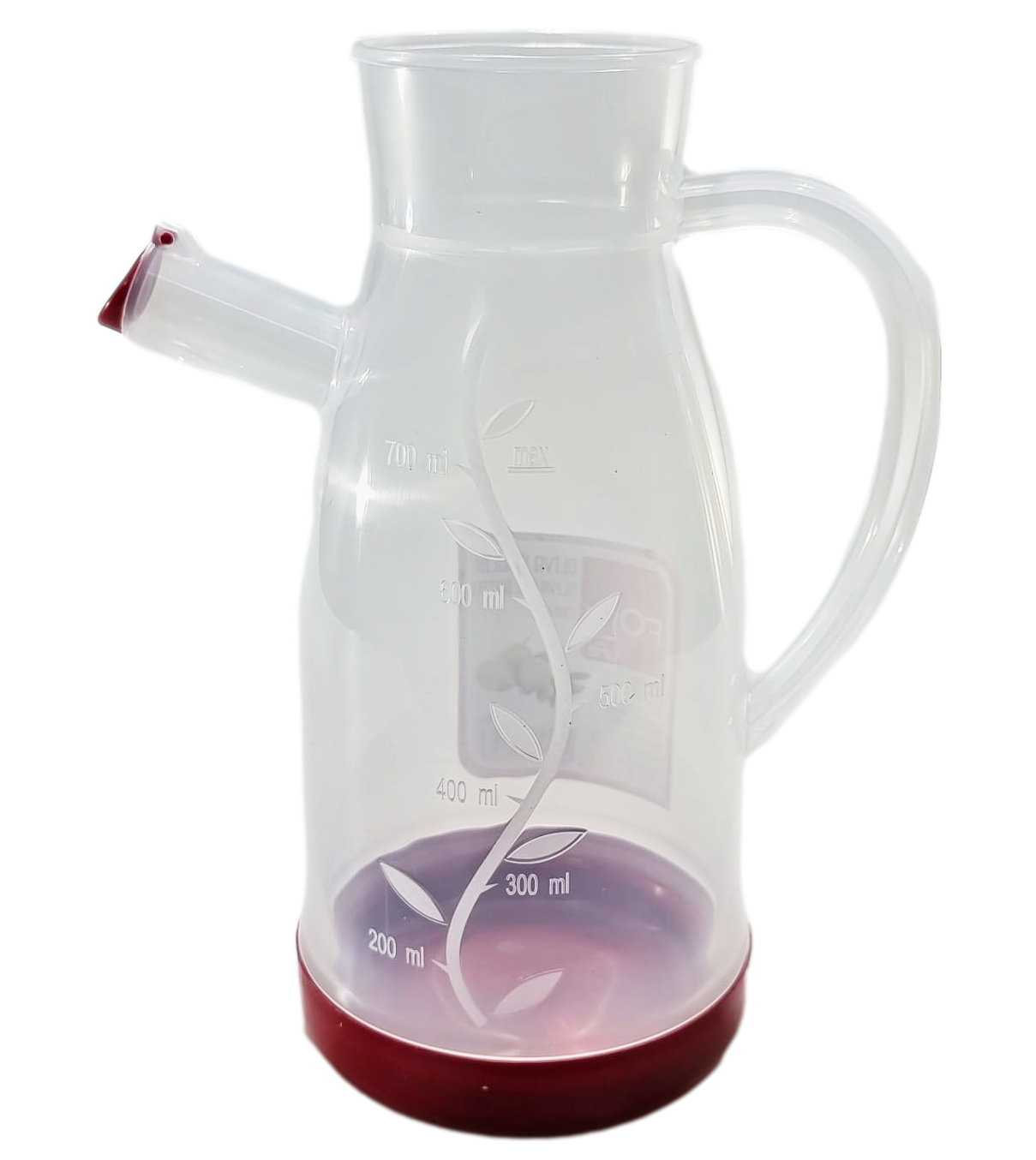 Foly Life Plastic Olive Oil Bottle with Measurements 700ml Assorted Colours BNM0193