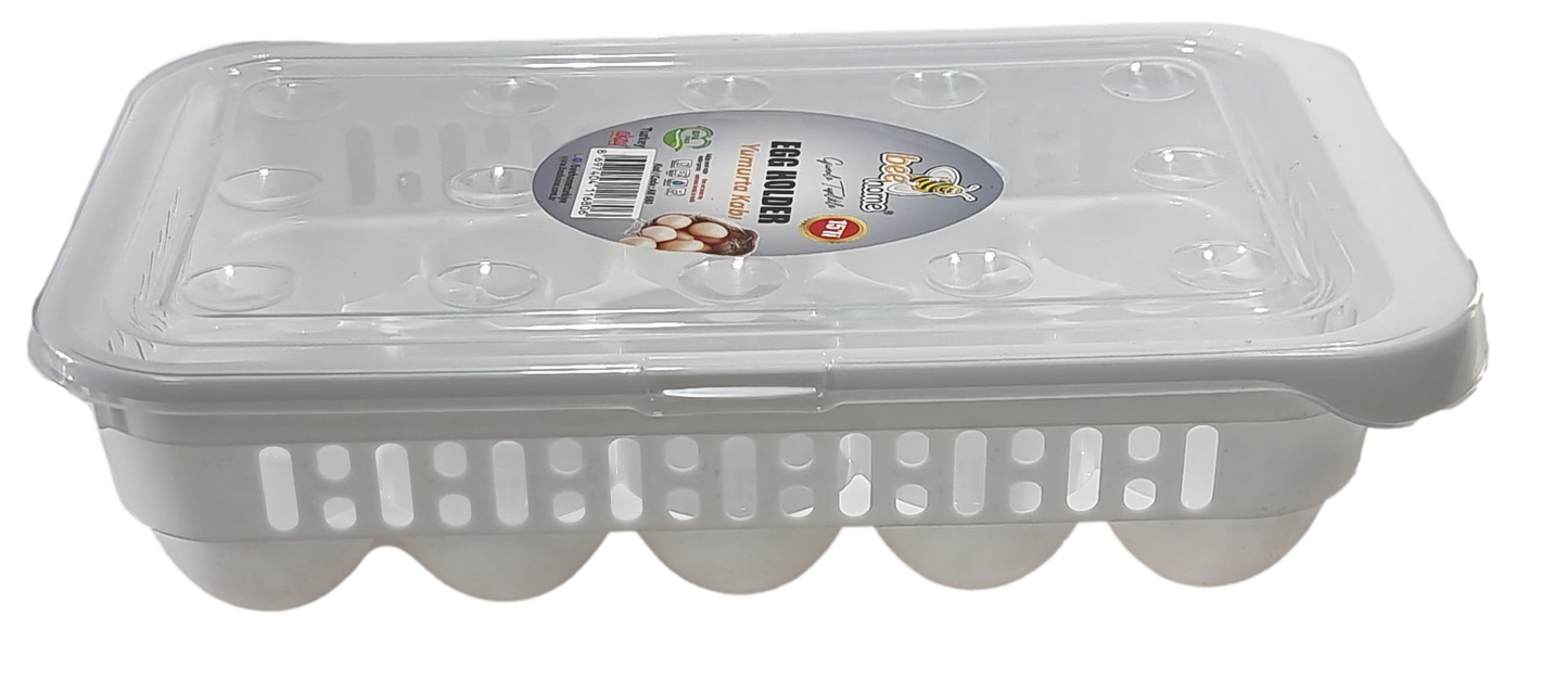 Plastic Egg Storage Container Box 15 Eggs 28 x 18 x 8 cm AK680