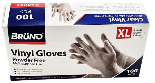100 x l Disposable Vinyl Clear E x amination Gloves Powder Free Late x Free Gloves