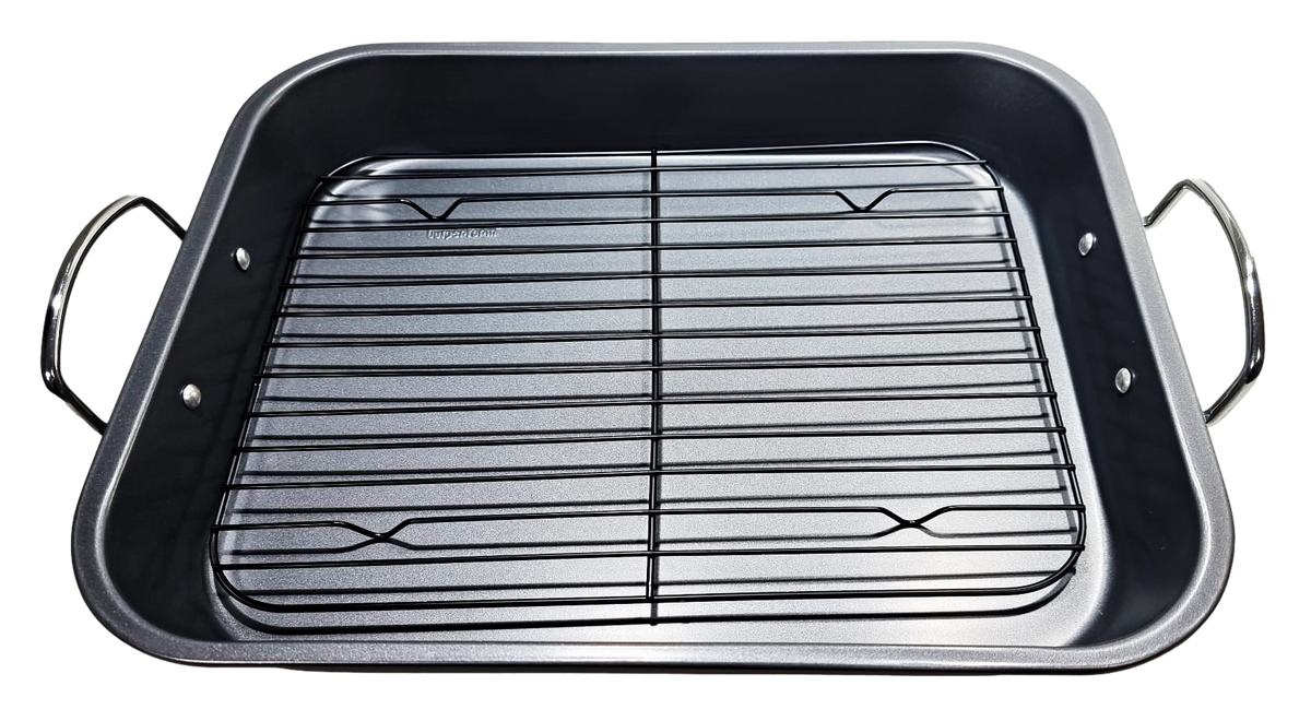 Sq Professional Non Stick Roasting Tray With Rack 3.5L