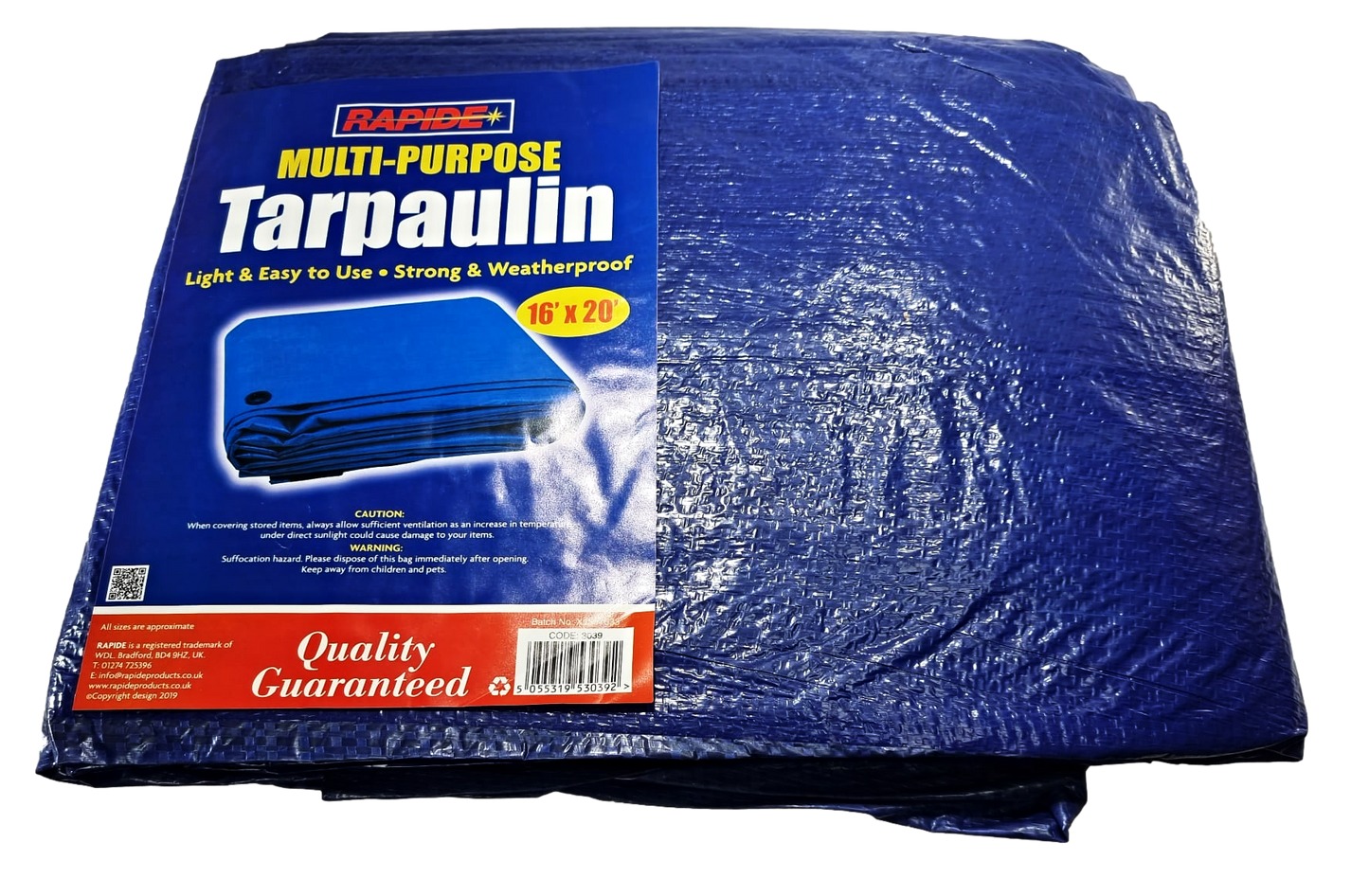 Blue Multipurpose Use Tarpaulin Light Strong Waterproof Tarpaulin 16 X 20 '