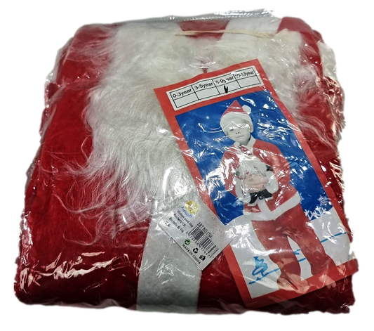 Christmas Santa Claus Outfit Suit One Size Age 6-9 Years 1764