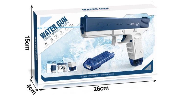 Battery operated water guns pink and blue