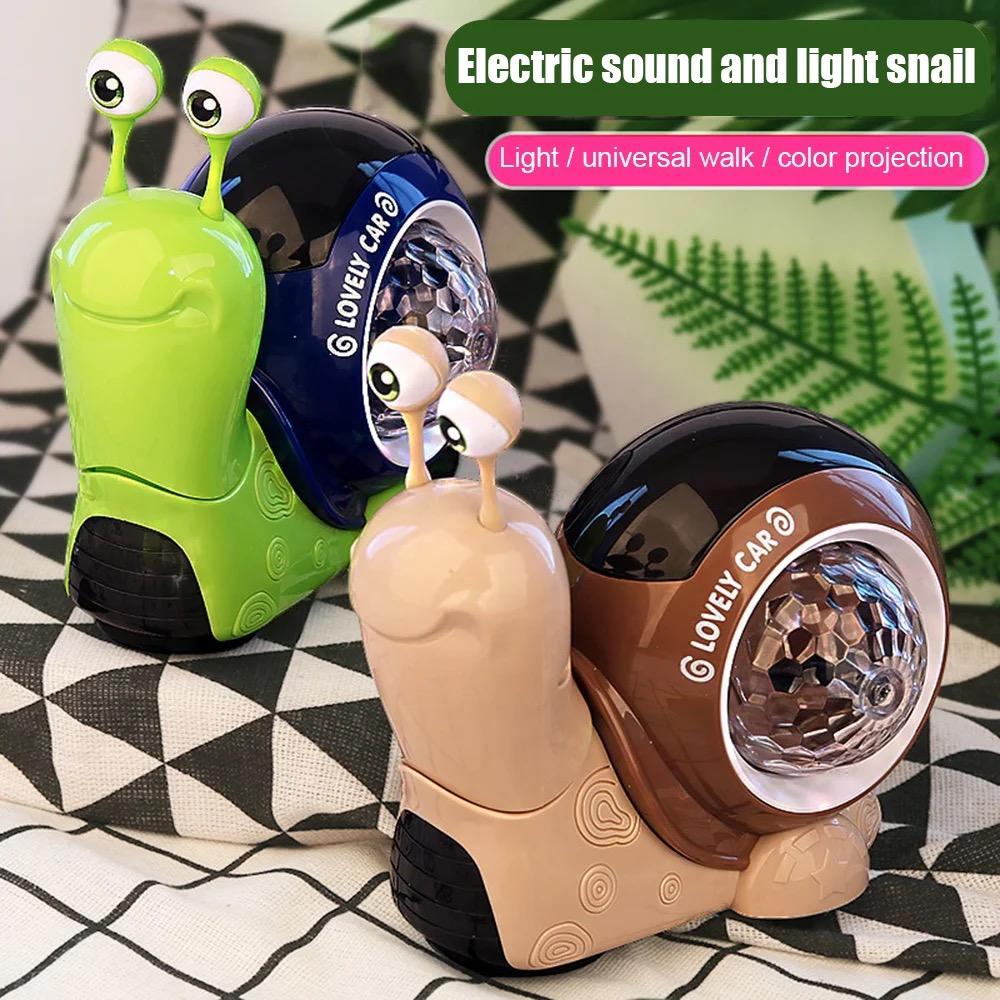 Light Up Moving Snail Toy with Sounds