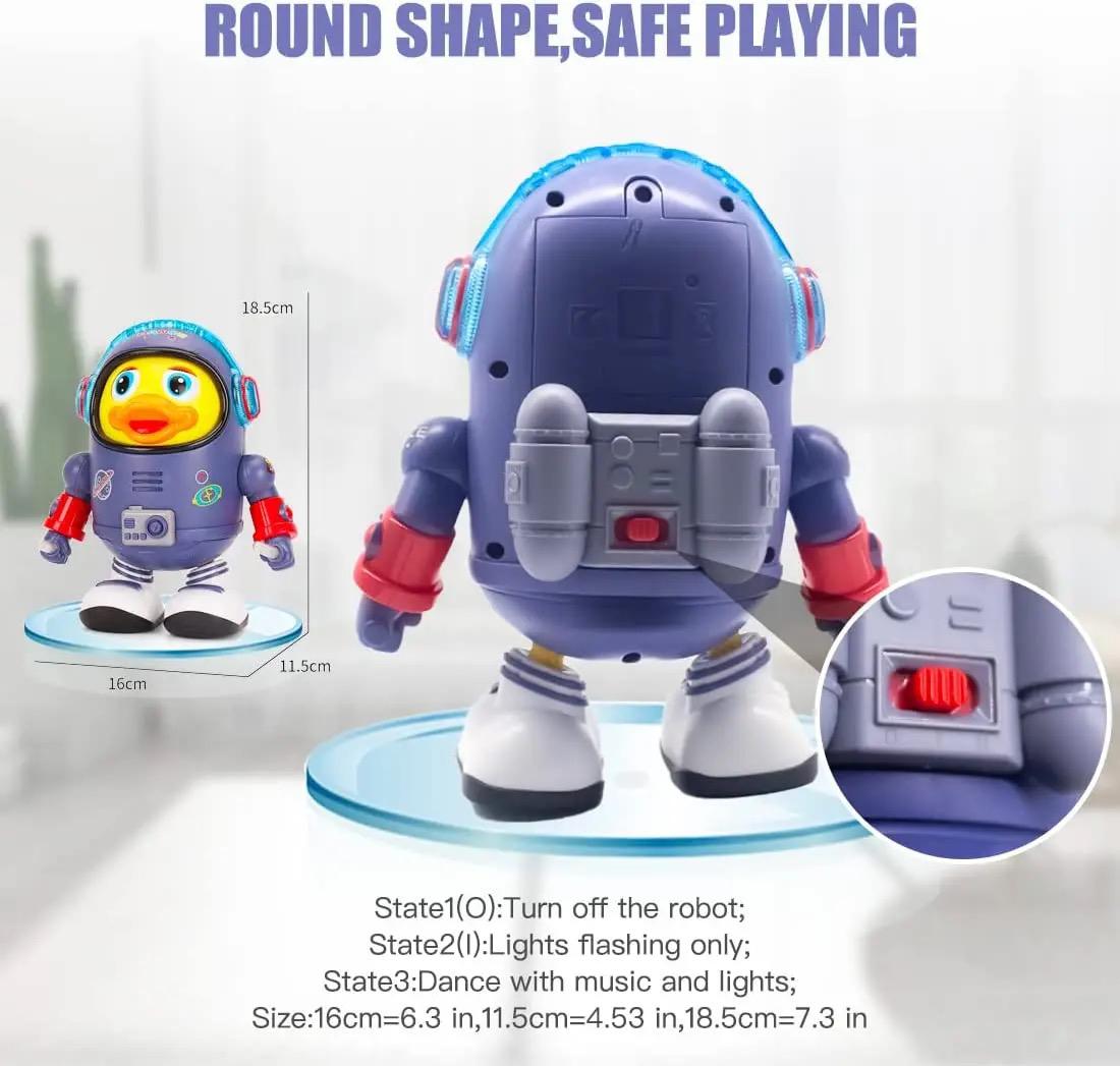 Dancing Duck Spaceman Toy with Light & Music