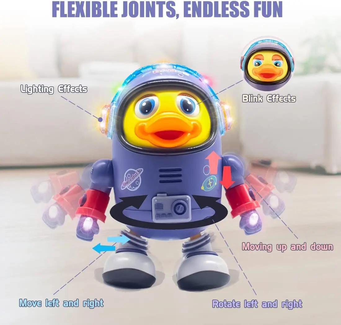 Dancing Duck Spaceman Toy with Light & Music