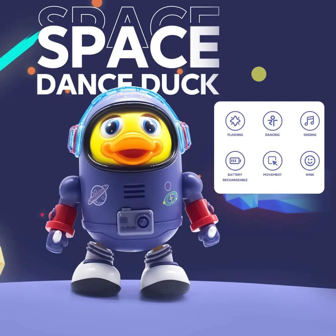 Dancing Duck Spaceman Toy with Light & Music