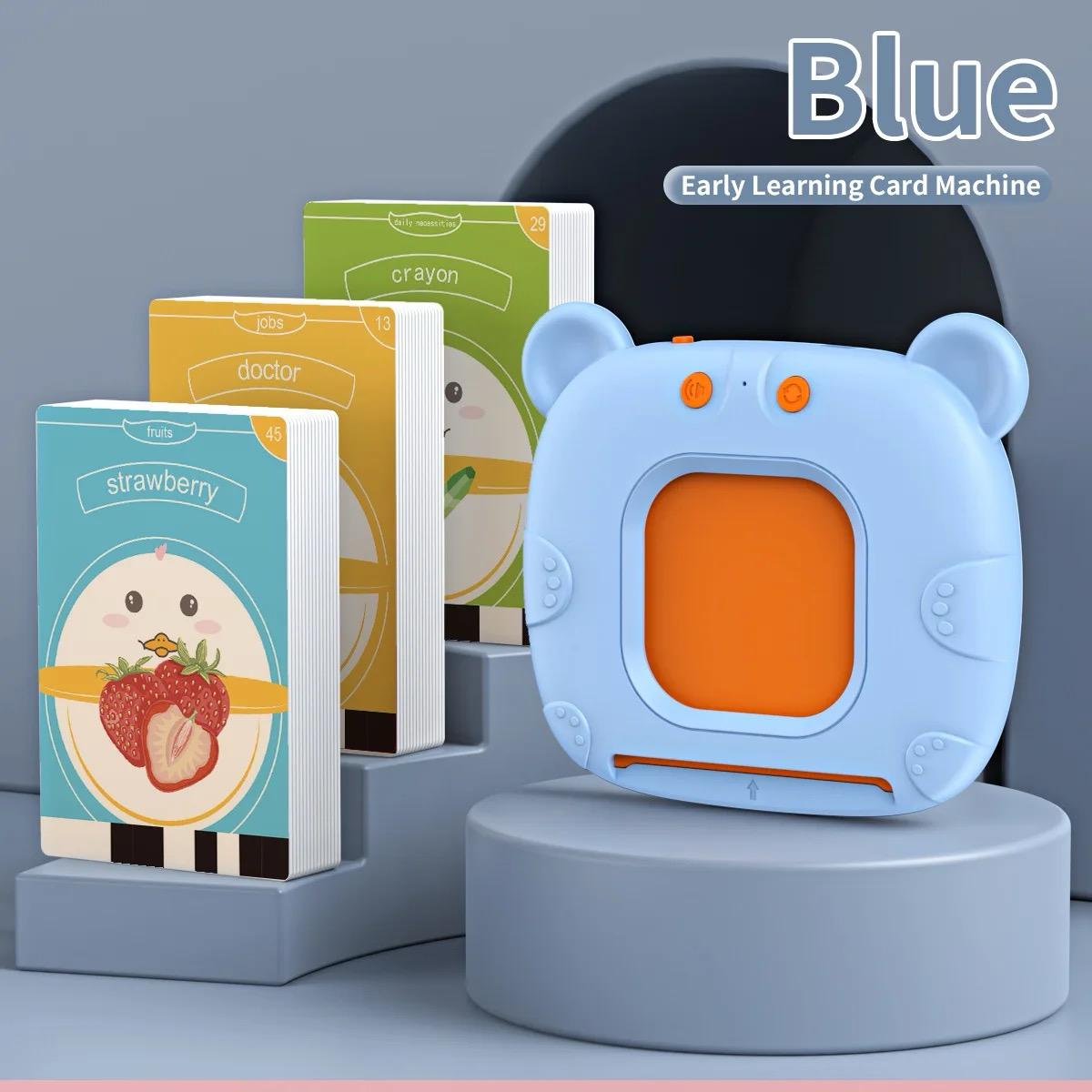 Children's Puzzle My First Words Speaking Card Machine - Blue/Pink