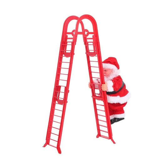 Climbing Ladder Santa with Sound & Lights