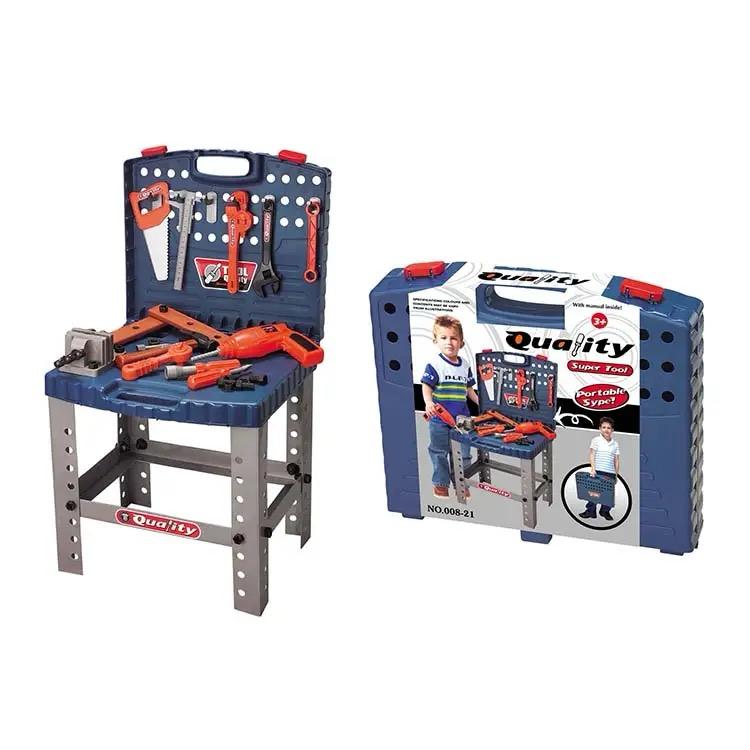 Pretend Play Complete Assembled Power Tool Station with Accessories