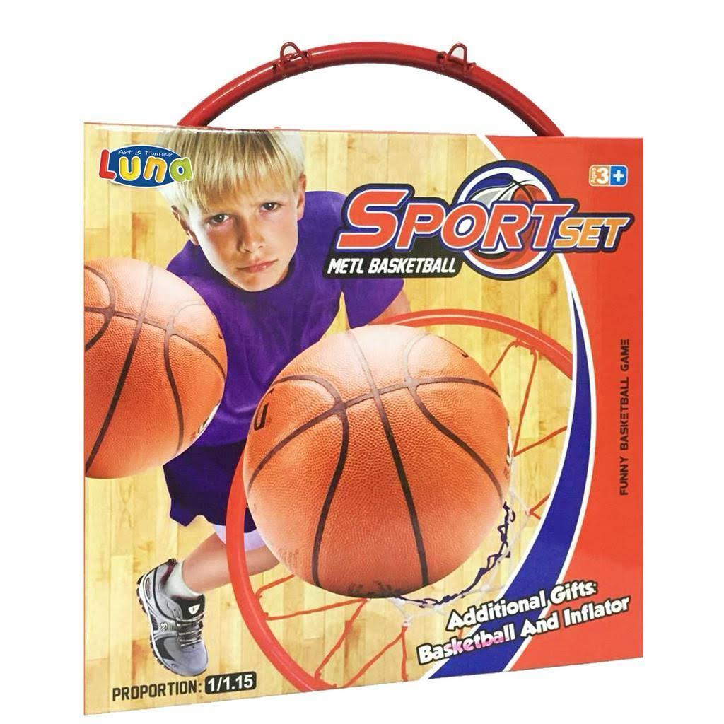 Iron Basketball Hoop Set including Ball