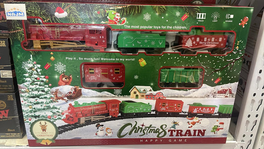 Toy Train Set - Christmas Santa Train