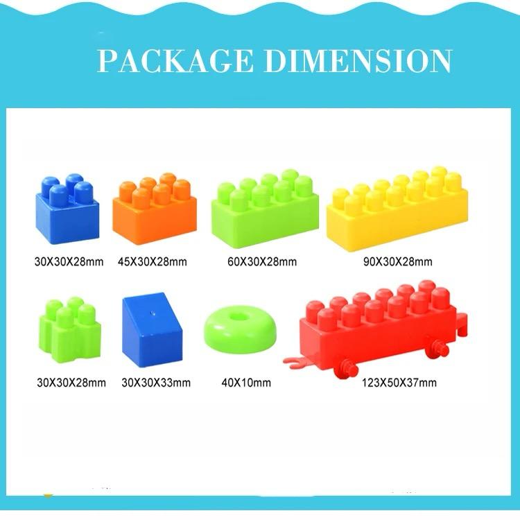 Building Blocks Set 120 Pieces in Car Shaped Storage Container