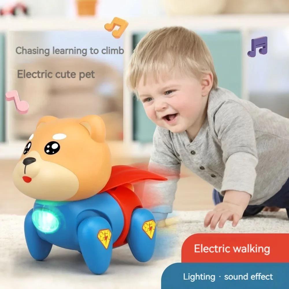 Superhero Walking Doggy Baby Toy with Sound and Lights