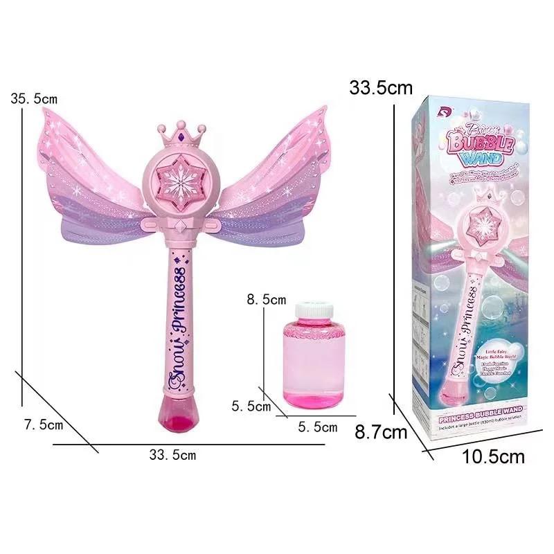 Star Snowflake Bubble Wand with Sound & Lights