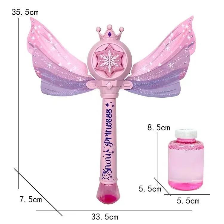 Star Snowflake Bubble Wand with Sound & Lights