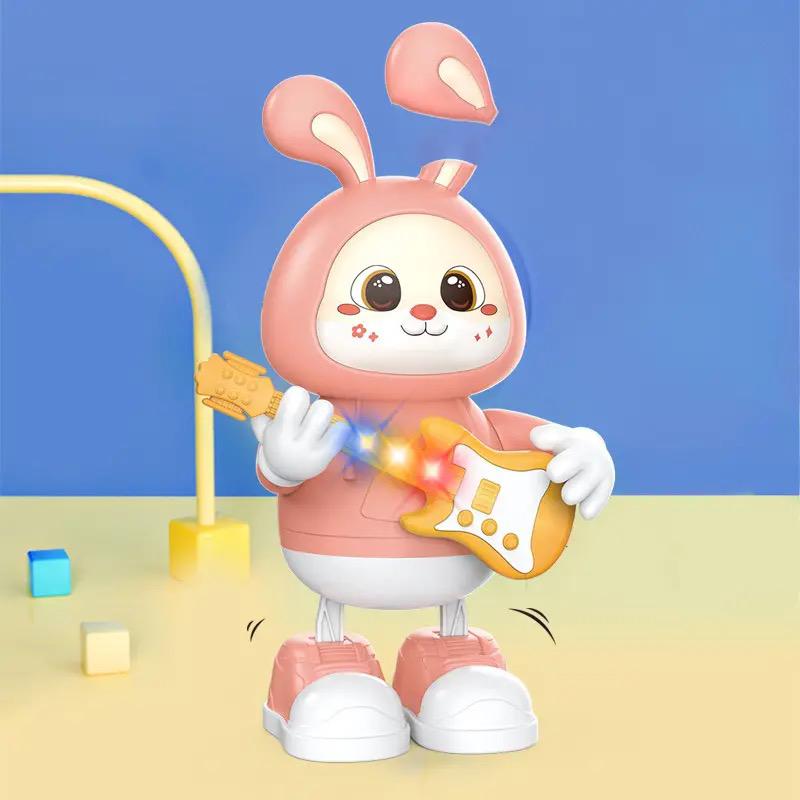 Dancing Cute Rabbit Guitarist with Sound & Lights - 2 Colours