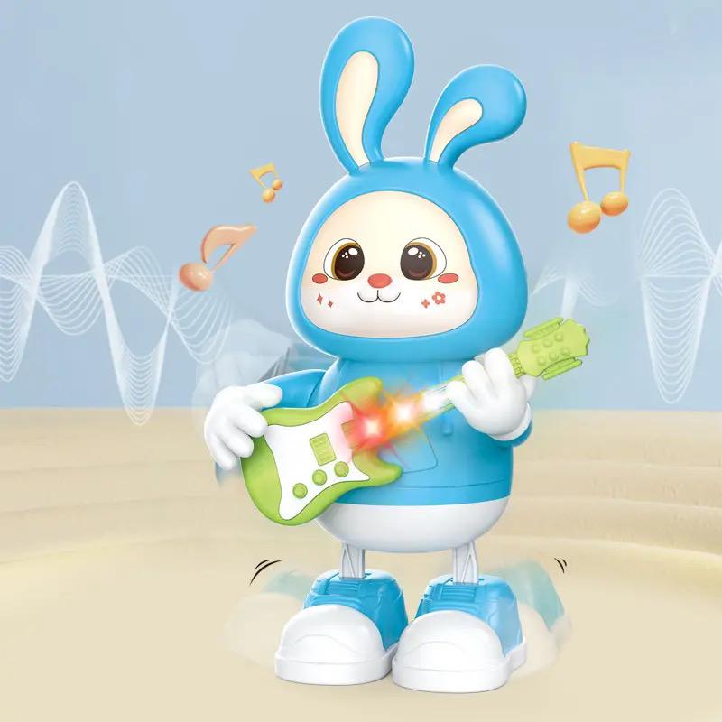 Dancing Cute Rabbit Guitarist with Sound & Lights - 2 Colours