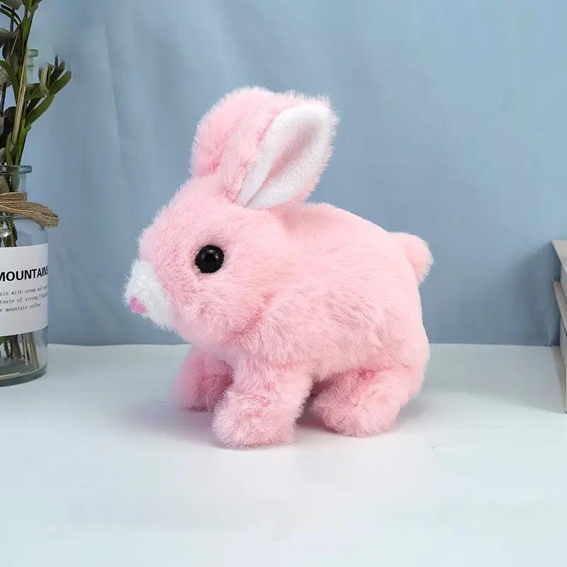 Hopping Plush Chirping Bunny Toy - 3 Colours