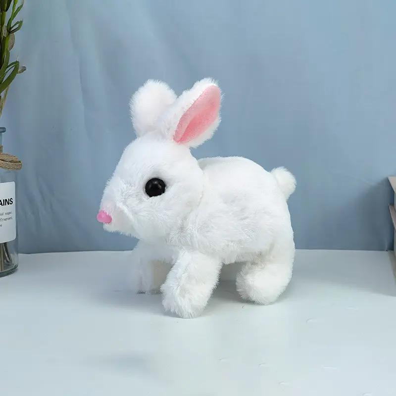 Hopping Plush Chirping Bunny Toy - 3 Colours